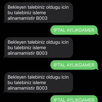 Vodafone Nun Ek Paket İptalini Gerçekleştirmeme Mağduriyeti