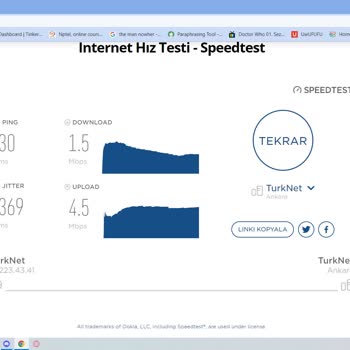 TurkNet İnternet Hızım Google'a Bağlanacak Kadar Bile Yok