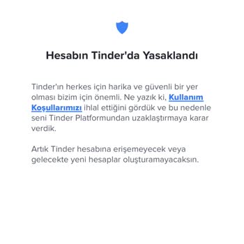 Tinder Ban Yedim Kaldırın