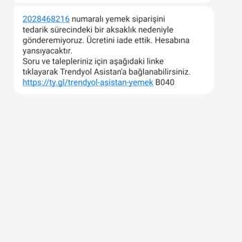 Nata Vega Lahmacun Time Sipariş Gönderemiyor