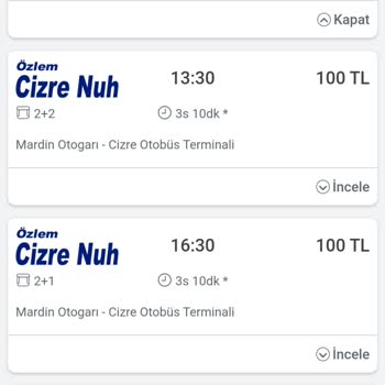 Özlem Cizre Nuh Turizm Bilet Fiyatı Yanıltmacası