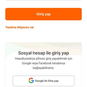 Hepsiburada Uygulama Üzerinden Giriş Yapamıyorum