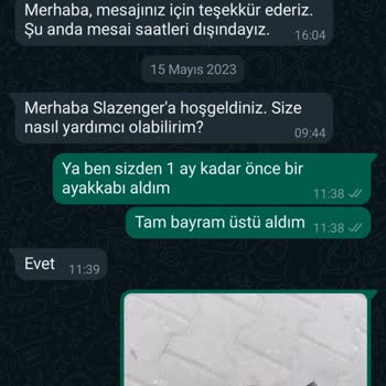 Slazenger 1 Ay İçerisinde Ayakkabının Astarı Yırtıldı