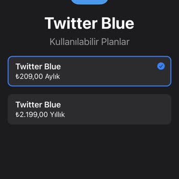 Twitter Blue/ Mavi Tik.