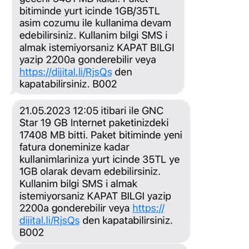 Turkcell Aşırı İnternet Tüketimi Ve İzinsiz Paket Tanımlama