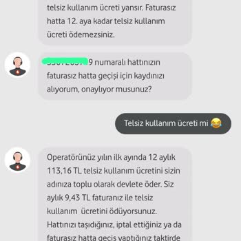 Vodafone Taahhüt Bitmesine Rağmen Yıllık Vergi Ücreti İstiyor.