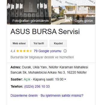 Asus Teknik Servis Yanıltıcılığı