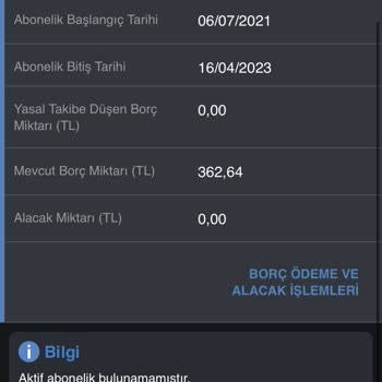 TurkNet İptal Edilen İnternet Faturası