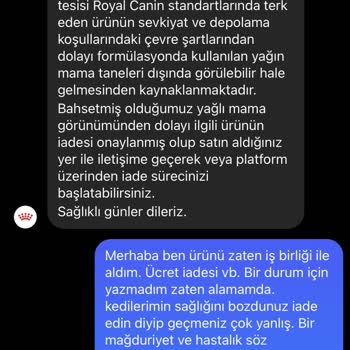Royal Canin Royalcanin Kitten İshal Yaptı Firma Yardımcı Olmuyor
