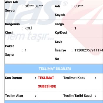 Malatya Aras Kargo Ürünleri Dağıtıma Çıkarmadan İadeye Gönderiyor!