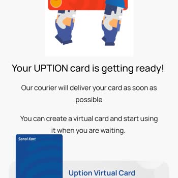 Uption Banka Kartlarıyla İlgili Sorun