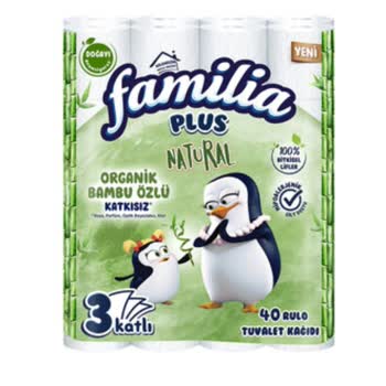 Migros Familia Plus Organik Bambu Özlü Tuvalet Kağıdı Böcekli