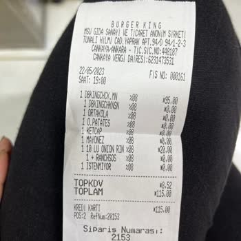 Burger King Usulsüz Ve Yalan Beyan