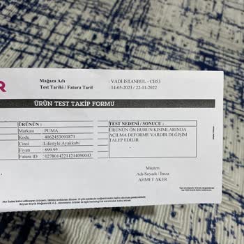 Puma Ayakkabı Garanti Reddetti