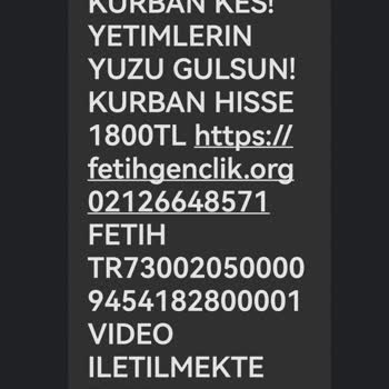 Fetih Gençlik Derneği Sürekli Mesaj Gönderiyor!