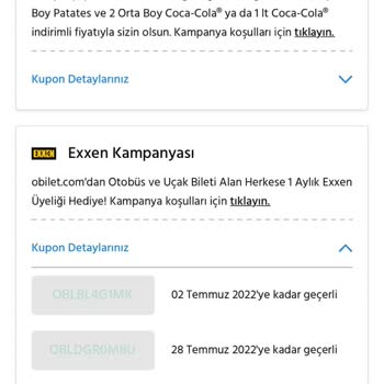 Obilet Kupon Kodu Gelmedi