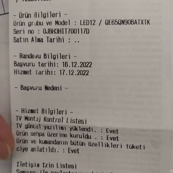 Samsung Televizyon 65QN90B Almadan Önce Bu Şikayeti Mutlaka Okuyun