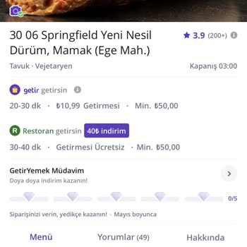 30 06 SpringField Getir'den Siparişimde Sorun Yaşadım