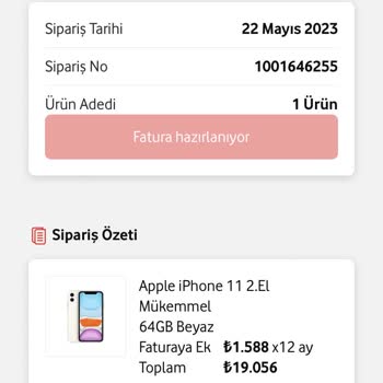 Vodafone Yanımda Uygulaması Limitim Düşük Olduğu İçin Siparişimi İptal Etti