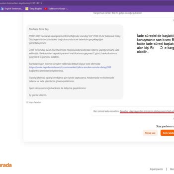 Yurtiçi Kargo Konya/Keykubat Şubesi Kargonun Başka Kişiye Teslimi