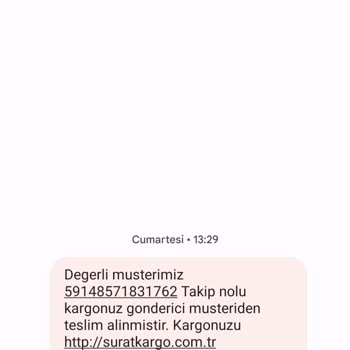 Sürat Kargo'nun Adıma Yanlış Kargo Göndermeleri