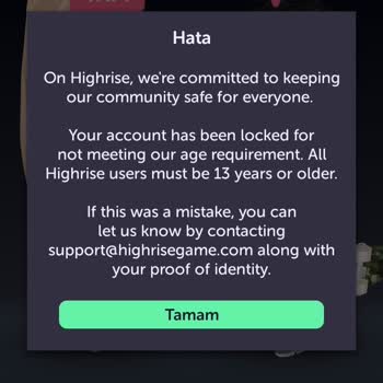 Playstore.com Oyundan Banlanmak Highrise