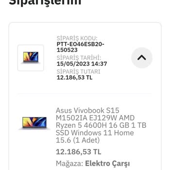 PttAVM PTT VM Ürün İptali