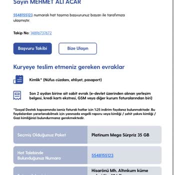 Turkcell Hat Taşıdım Ama Sözleşmem Yapılmasına İstinaden Hala Kart Yok