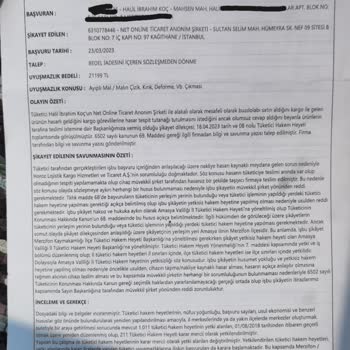 Dolu Depo Para İadesi İstiyorum