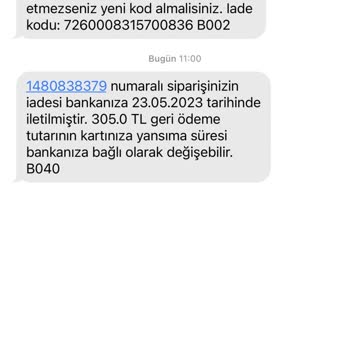 Trendyol Pişmanlıktır Garantiye Ürün Gönderdim İade Yapmışlar