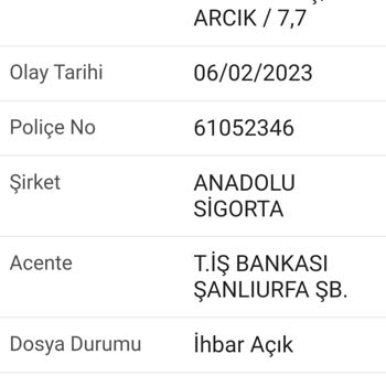 Anadolu Sigorta Sigorta DASK'ı Bekletiyor