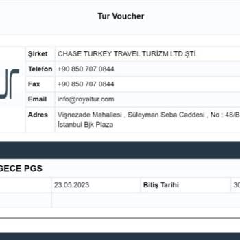 Royal Tur Eksik Bilgilendirme Ve Evrak İnceleme Hatası