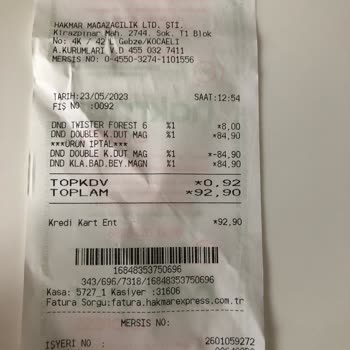 Hakmar Gıda İndirimsiz Ürün Satma Hk.