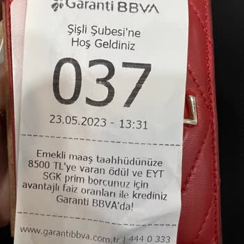 Garanti BBVA Şişli Şubesi Yavaşlığı