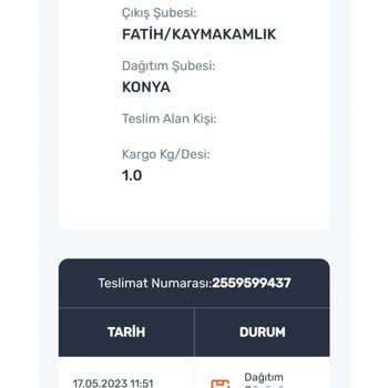 PTT Kargo Konya Ereğli Şubesi