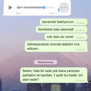 Basic&me Para İadesi Yapmıyor