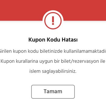 Demokrasi Bileti Kupon Kodu Hatası