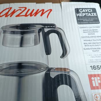 Arzum Marka Cam Inox Ar 3024-CD Çaycı Demliği Patladı