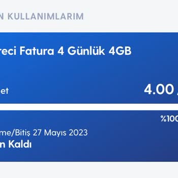 Turkcell Hediye Gelen İnternet İçin Veriyi Açtığımda Ek Paket Hesabıma Tanımla