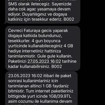 Turkcell Hediye Gelen İnternet İçin Veriyi Açtığımda Ek Paket Hesabıma Tanımla