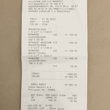 FLO Ayakkabı Kredi Kartımdan Yaptığı Hatalı İşlem Sonrası Beni Darp Etti