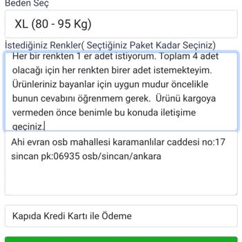 Sipariş Edilen Ürün İle Gelen Ürün Aynı Değil. İade Talebi İsteniyor.