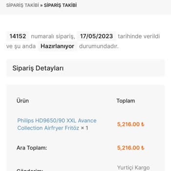 Ergençler Mutfak Gereçleri Ergenler.com'dan 5200₺'ye Aldığımız Airfryer İçin Bir Haftadır Haber Alamıyoruz