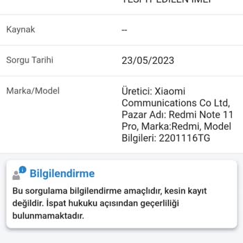 Xiaomi Kayıt Dışı Telefon####