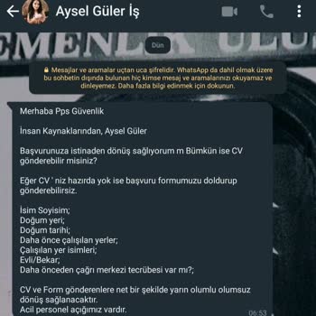 PayFix Pps Güvenlik Çağrı Merkezi İş İlanı Sahte