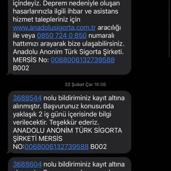 Hiçbir İşe Yaramayan Anadolu Sigorta...