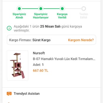 Tüketici Hakem Heyetleri Sürat Kargo 1 Aydır Ürünü Getirmiyor