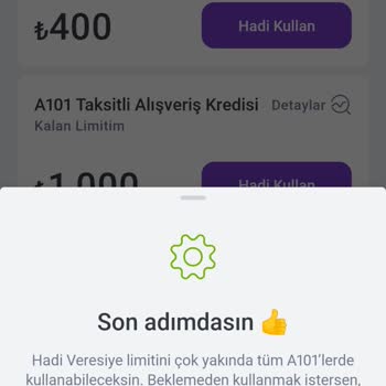 Hadi TOM Pay Hadi Veresiye Kullanılmıyor
