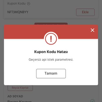 Demokrasi Bileti Kupon Kodu Kullanamama