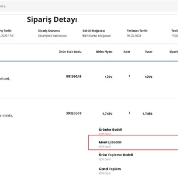IKEA'dan Montaj Almak Tam Bir Eziyet